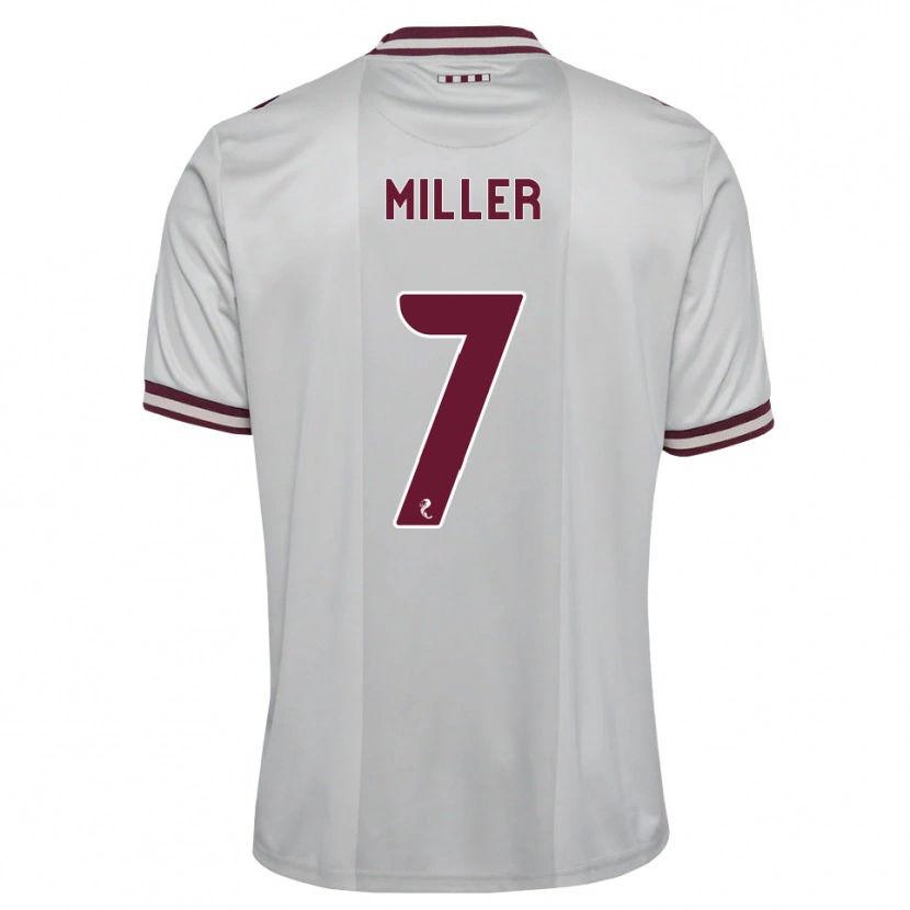 Danxen Män Calvin Miller #7 Vit Vinröd Bortatröja Matchtröjor 2026/27 Tröjor T-Tröja