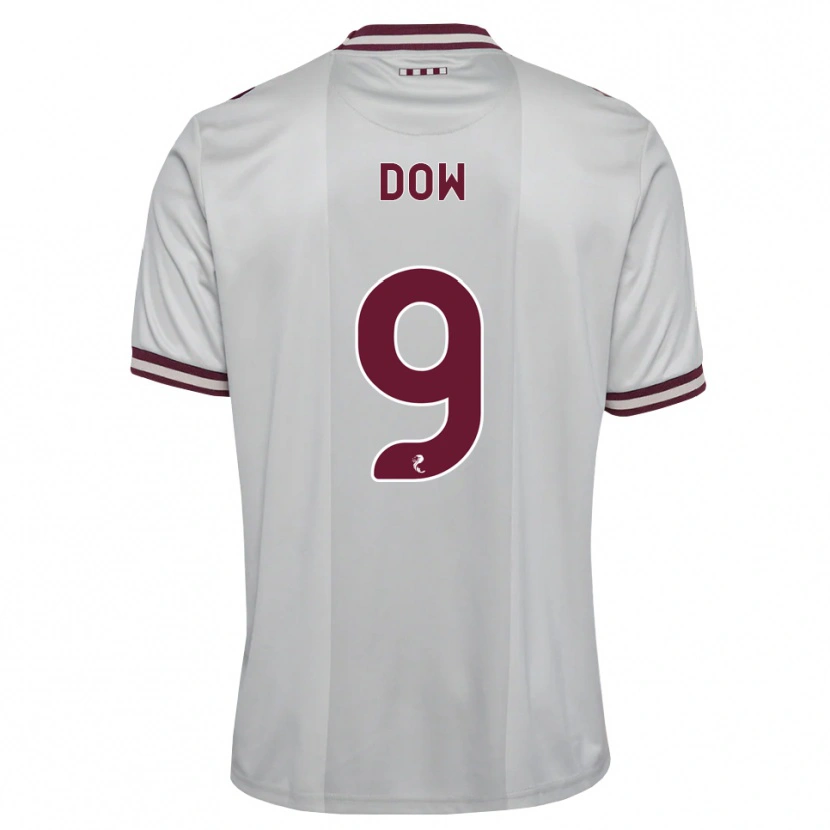 Danxen Män Connor Dow #9 Vit Vinröd Bortatröja Matchtröjor 2026/27 Tröjor T-Tröja
