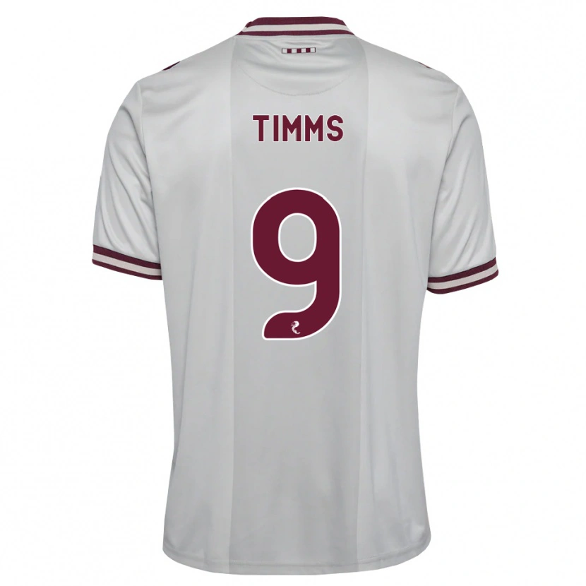 Danxen Män Georgia Timms #9 Vit Vinröd Bortatröja Matchtröjor 2026/27 Tröjor T-Tröja