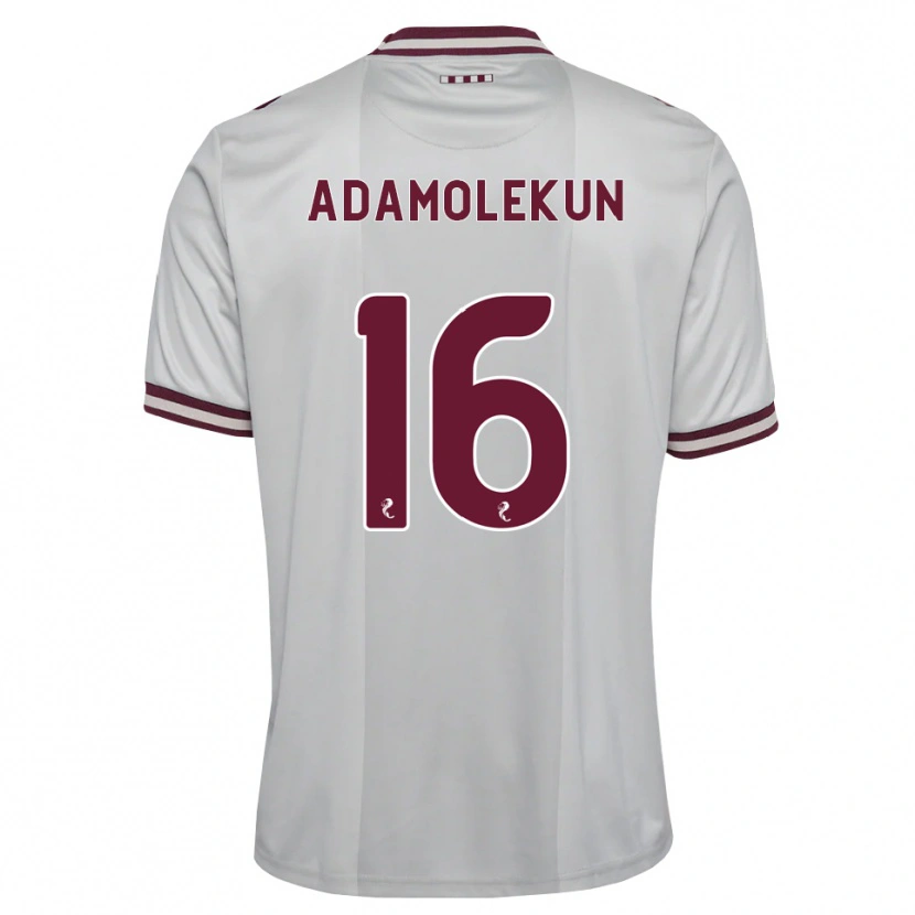 Danxen Män Olufolasade Adamolekun #16 Vit Vinröd Bortatröja Matchtröjor 2026/27 Tröjor T-Tröja