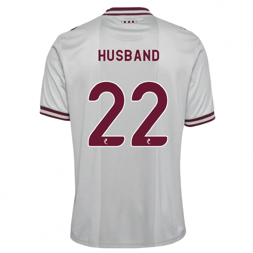 Danxen Män Jessica Husband #22 Vit Vinröd Bortatröja Matchtröjor 2026/27 Tröjor T-Tröja