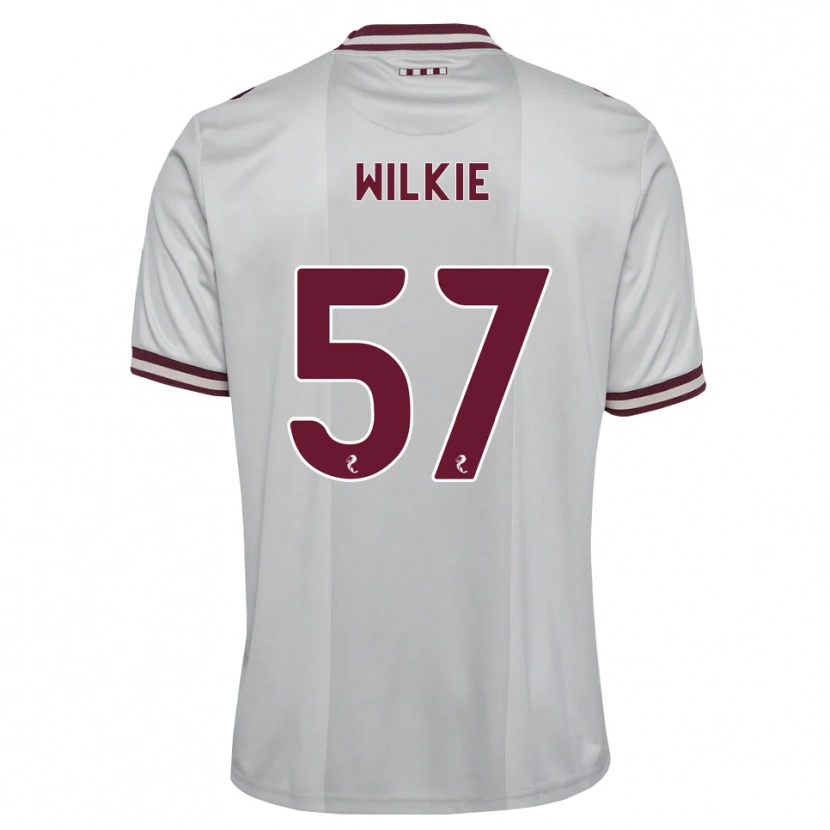 Danxen Män Coupar Wilkie #57 Vit Vinröd Bortatröja Matchtröjor 2026/27 Tröjor T-Tröja