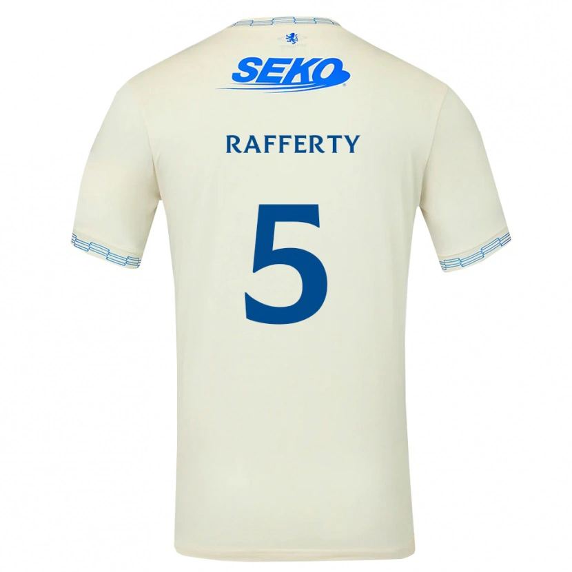 Danxen Män Laura Rafferty #5 Djup Himmelsblå Vit Bortatröja Matchtröjor 2026/27 Tröjor T-Tröja