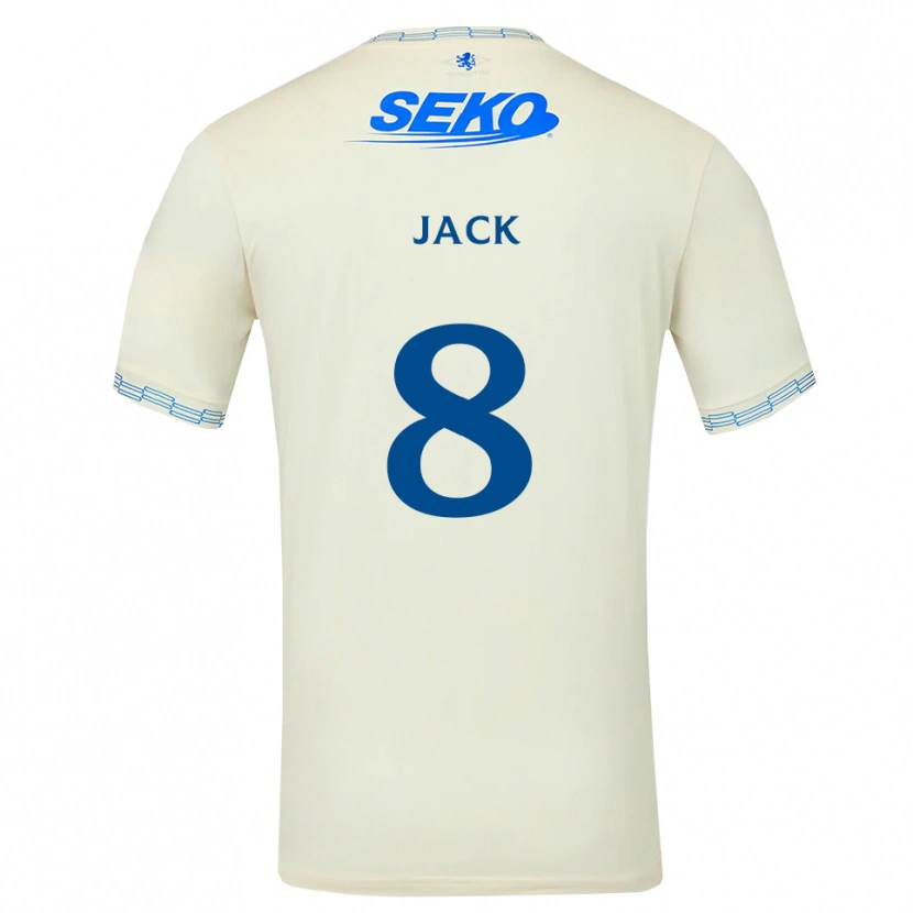 Danxen Män Ryan Jack #8 Djup Himmelsblå Vit Bortatröja Matchtröjor 2026/27 Tröjor T-Tröja