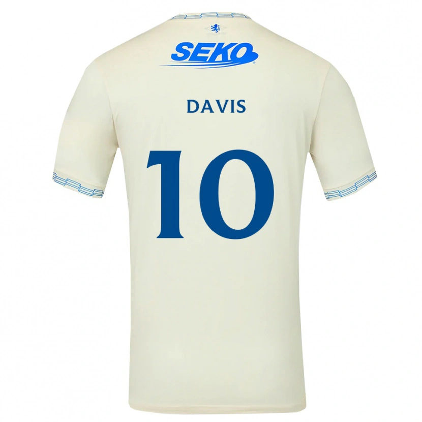 Danxen Män Steven Davis #10 Djup Himmelsblå Vit Bortatröja Matchtröjor 2026/27 Tröjor T-Tröja