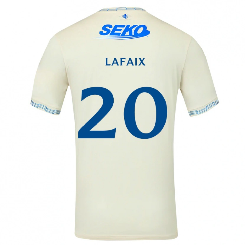Danxen Män Camille Lafaix #20 Djup Himmelsblå Vit Bortatröja Matchtröjor 2026/27 Tröjor T-Tröja