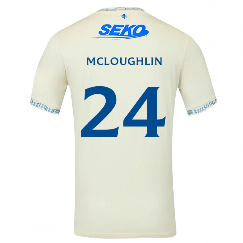 Danxen Män Olivia Mcloughlin #24 Djup Himmelsblå Vit Bortatröja Matchtröjor 2026/27 Tröjor T-Tröja