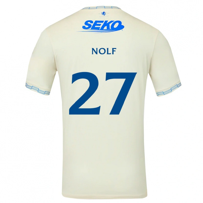 Danxen Män Madeline Nolf #27 Djup Himmelsblå Vit Bortatröja Matchtröjor 2026/27 Tröjor T-Tröja