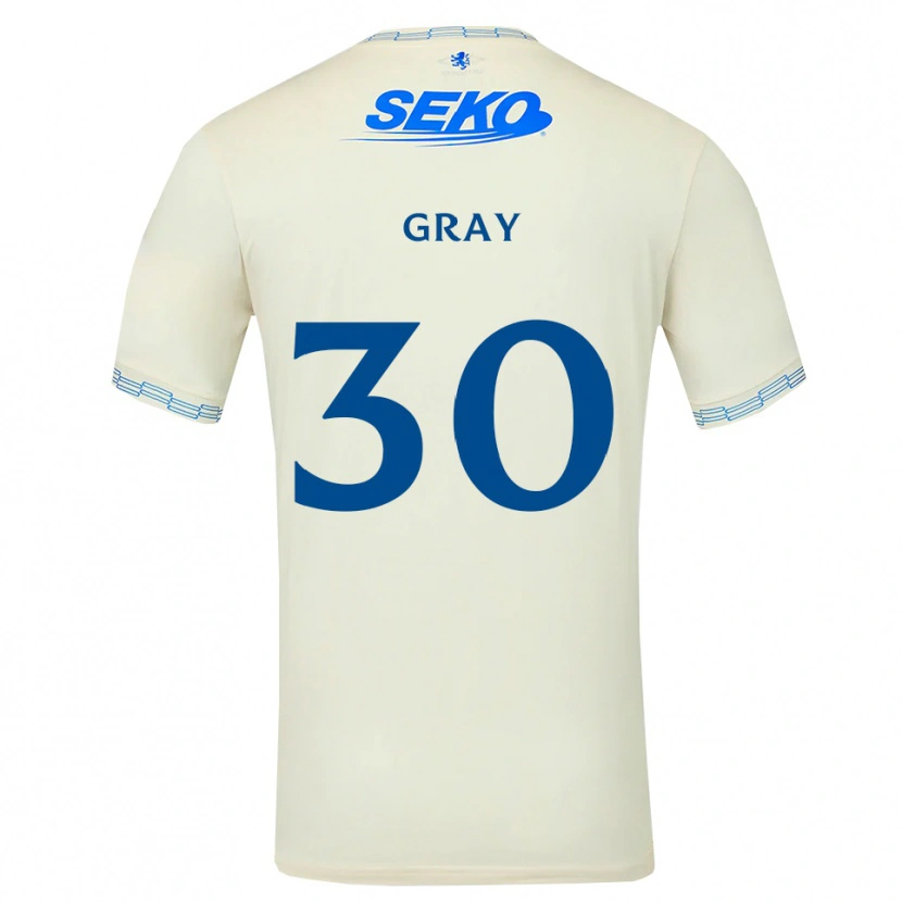 Danxen Män Georgia Gray #30 Djup Himmelsblå Vit Bortatröja Matchtröjor 2026/27 Tröjor T-Tröja
