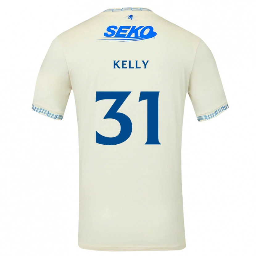 Danxen Män Liam Kelly #31 Djup Himmelsblå Vit Bortatröja Matchtröjor 2026/27 Tröjor T-Tröja
