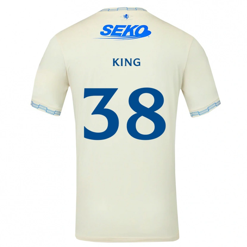 Danxen Män Leon King #38 Djup Himmelsblå Vit Bortatröja Matchtröjor 2026/27 Tröjor T-Tröja
