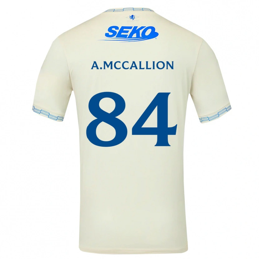 Danxen Män Aiden Mccallion #84 Djup Himmelsblå Vit Bortatröja Matchtröjor 2026/27 Tröjor T-Tröja