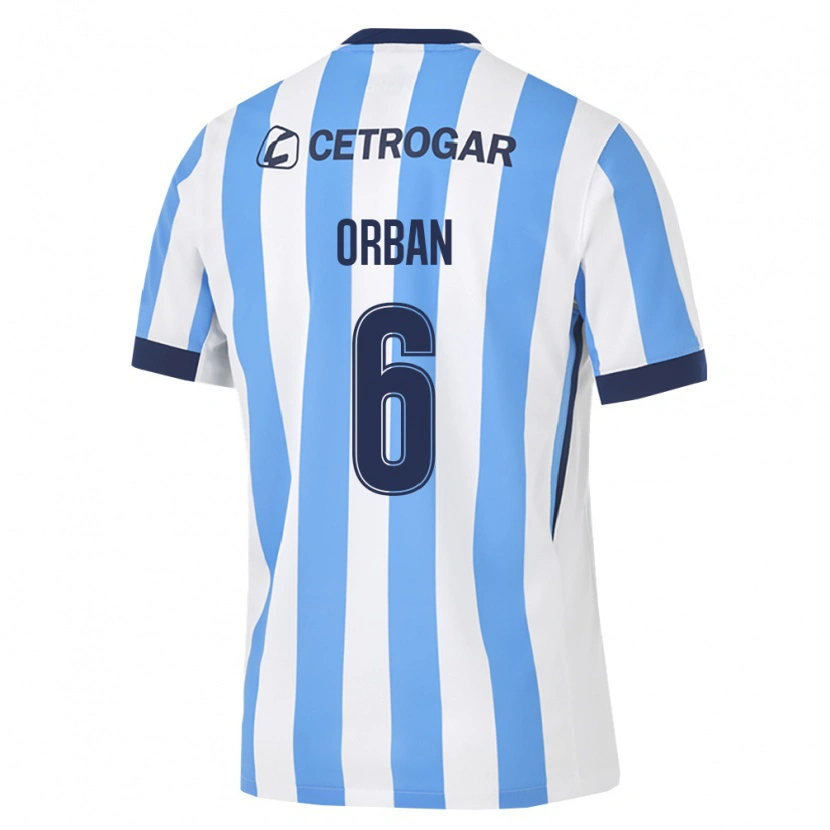 Danxen Kvinnor Lucas Orban #6 Ljusblå Vit Svart Hemmatröja Matchtröjor 2026/27 Tröjor T-Tröja