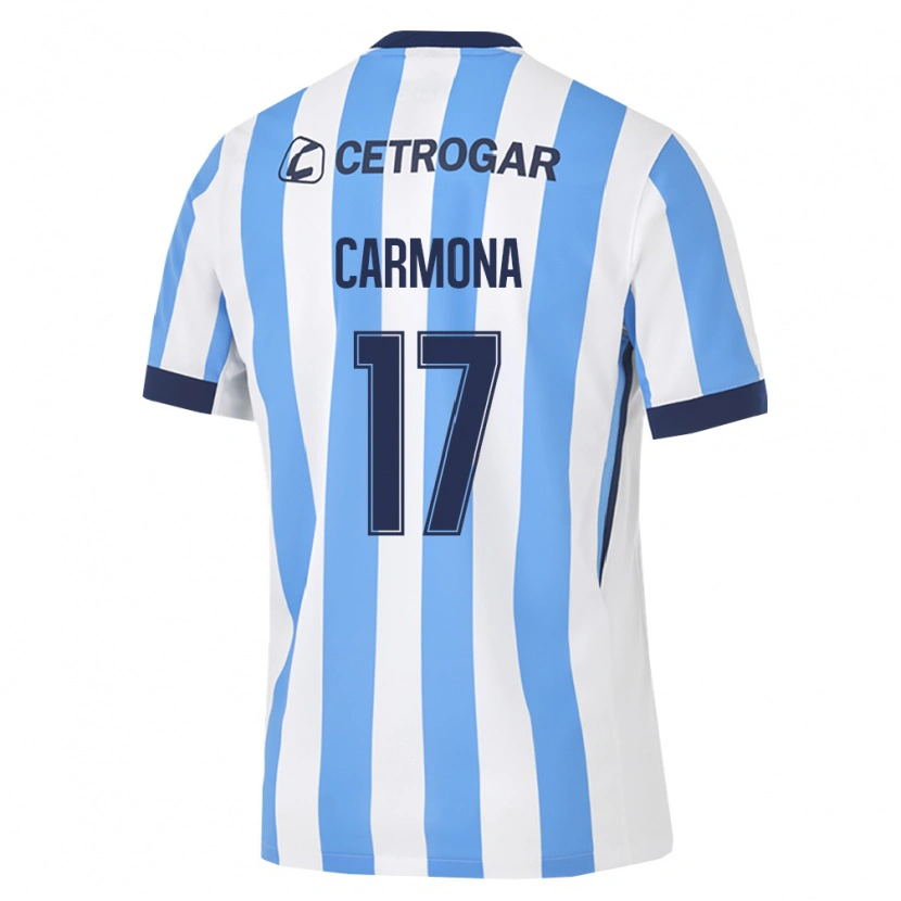 Danxen Kvinnor Mateo Carmona #17 Ljusblå Vit Svart Hemmatröja Matchtröjor 2026/27 Tröjor T-Tröja