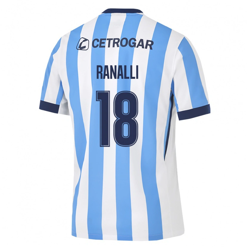 Danxen Kvinnor Santiago Ranalli #18 Ljusblå Vit Svart Hemmatröja Matchtröjor 2026/27 Tröjor T-Tröja