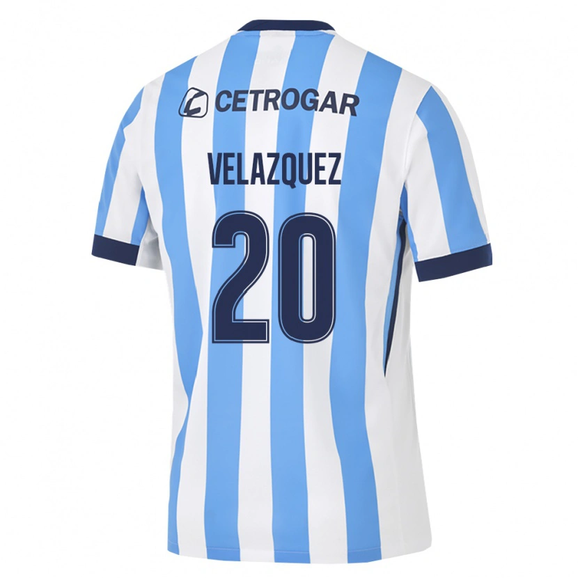 Danxen Kvinnor Joán Velazquez #20 Ljusblå Vit Svart Hemmatröja Matchtröjor 2026/27 Tröjor T-Tröja