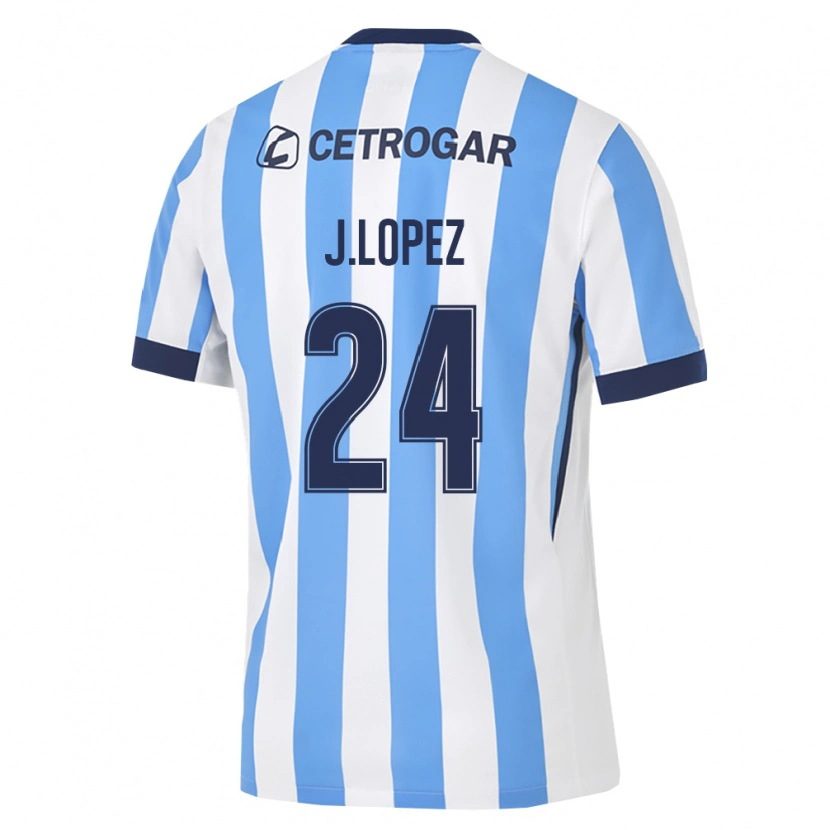 Danxen Kvinnor Julian Lopez #24 Ljusblå Vit Svart Hemmatröja Matchtröjor 2026/27 Tröjor T-Tröja