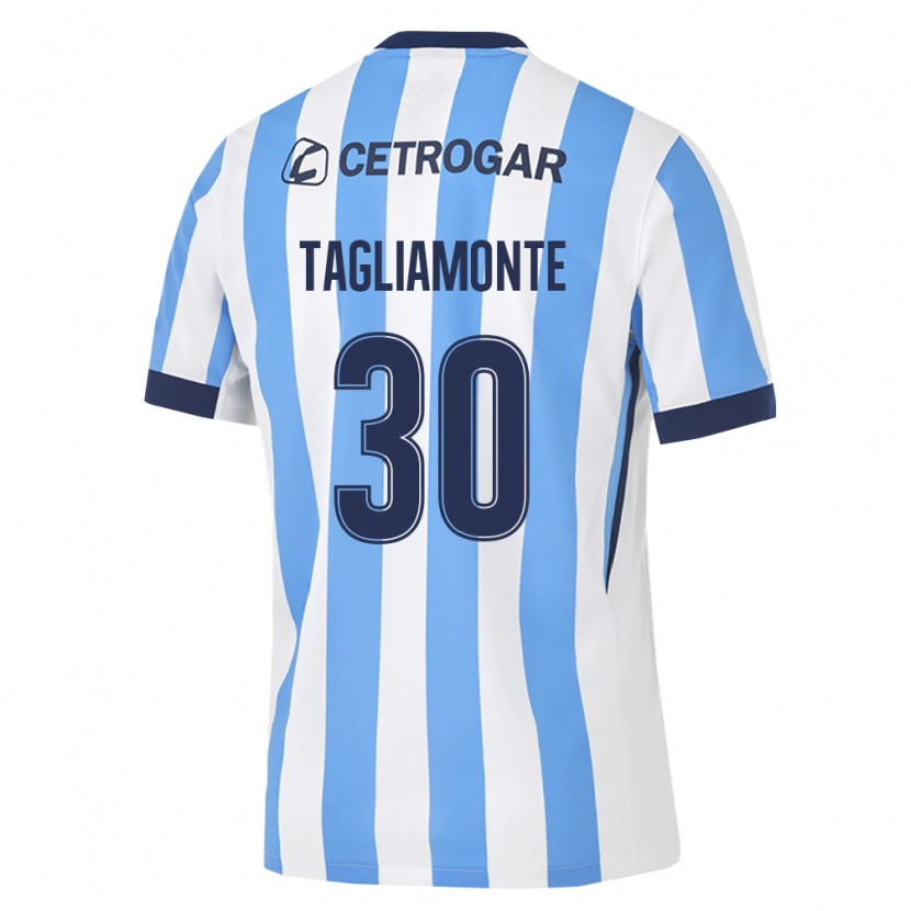 Danxen Kvinnor Matías Tagliamonte #30 Ljusblå Vit Svart Hemmatröja Matchtröjor 2026/27 Tröjor T-Tröja