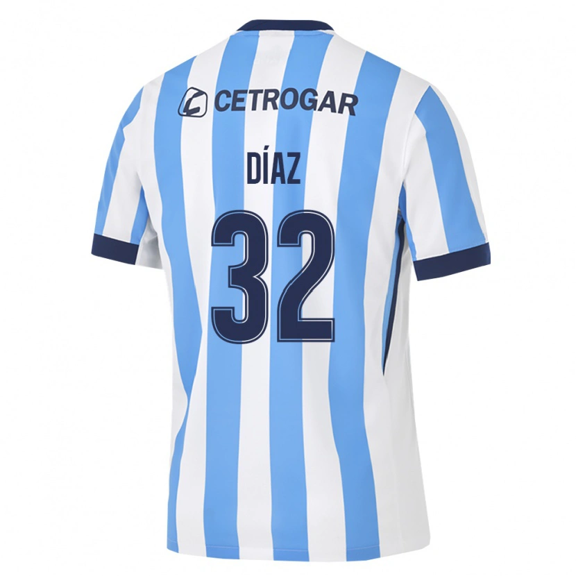 Danxen Kvinnor Lautaro Díaz #32 Ljusblå Vit Svart Hemmatröja Matchtröjor 2026/27 Tröjor T-Tröja