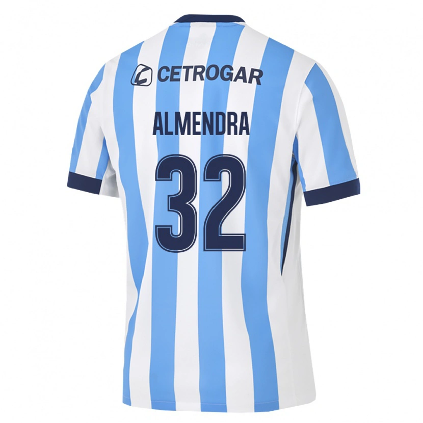 Danxen Kvinnor Agustin Almendra #32 Ljusblå Vit Svart Hemmatröja Matchtröjor 2026/27 Tröjor T-Tröja