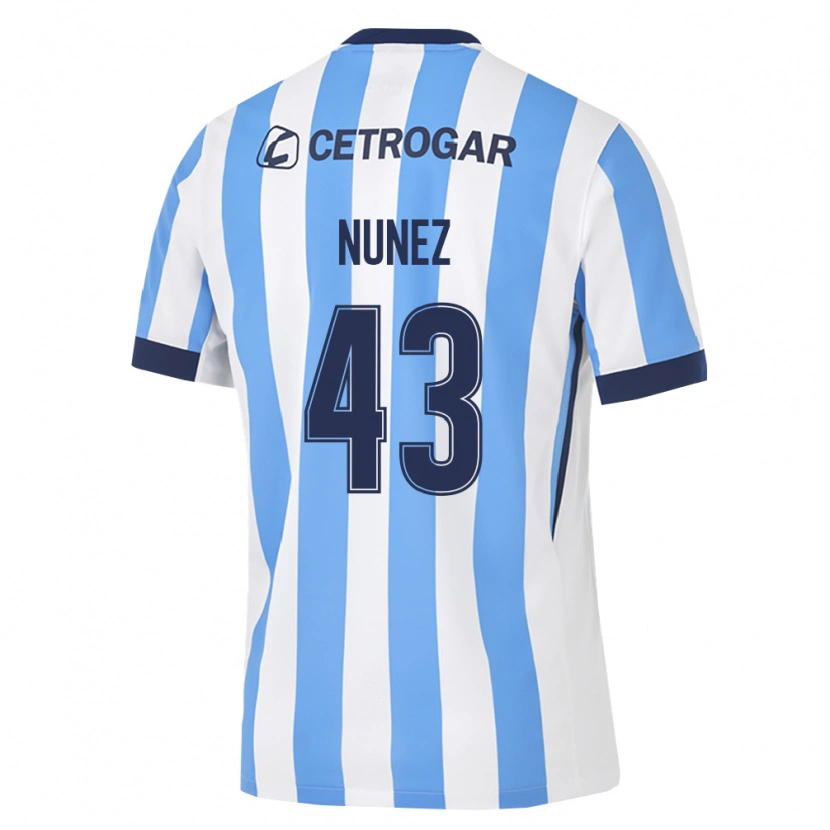 Danxen Kvinnor Lucas Nunez #43 Ljusblå Vit Svart Hemmatröja Matchtröjor 2026/27 Tröjor T-Tröja