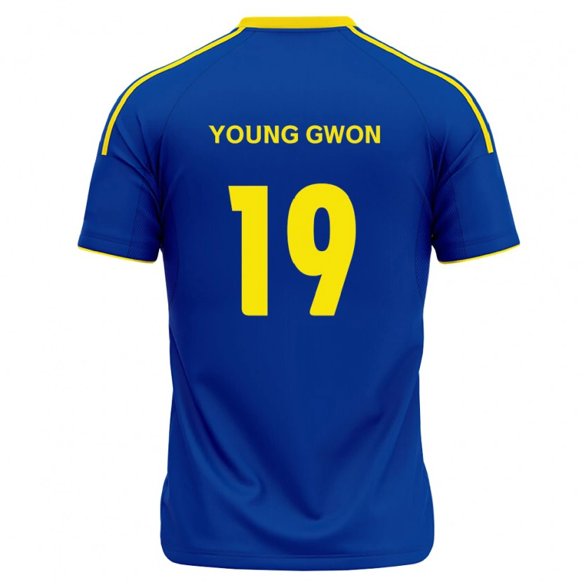 Danxen Kvinnor Young-Gwon Kim #19 Kungligt Blå Gul Hemmatröja Matchtröjor 2026/27 Tröjor T-Tröja