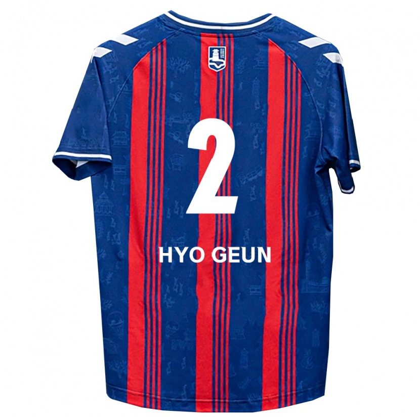 Danxen Kvinnor Hyo-Geun Park #2 Blå Röd Vit Hemmatröja Matchtröjor 2026/27 Tröjor T-Tröja