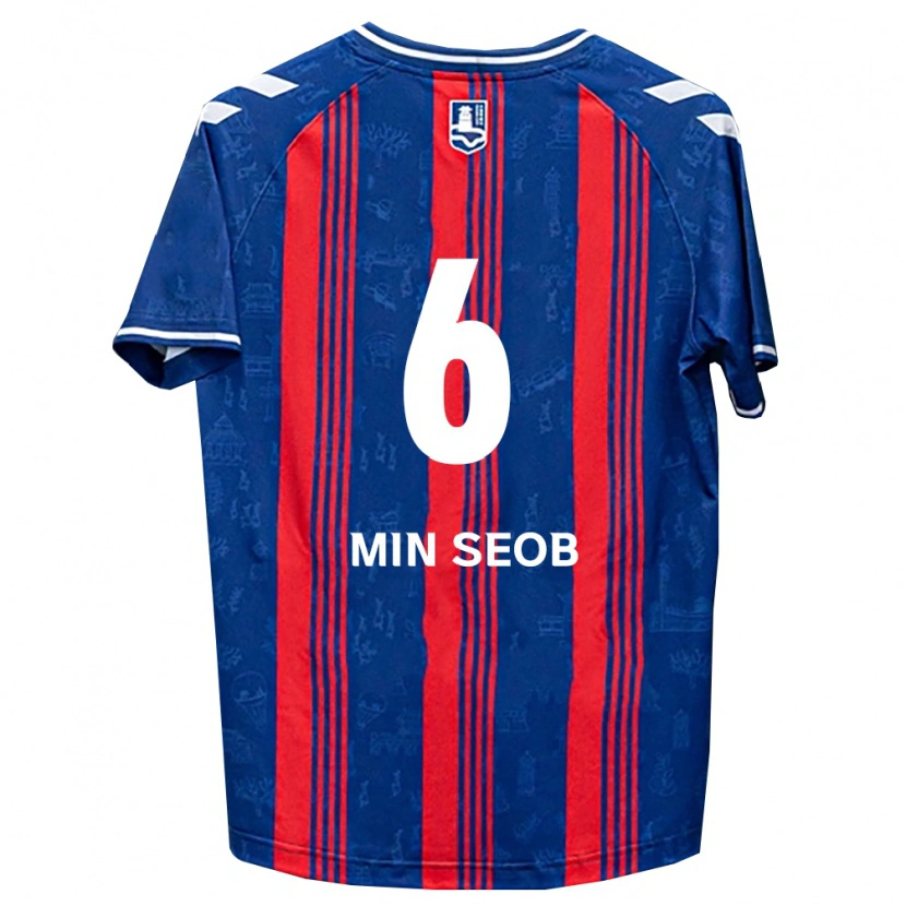 Danxen Kvinnor Min-Seob Song #6 Blå Röd Vit Hemmatröja Matchtröjor 2026/27 Tröjor T-Tröja