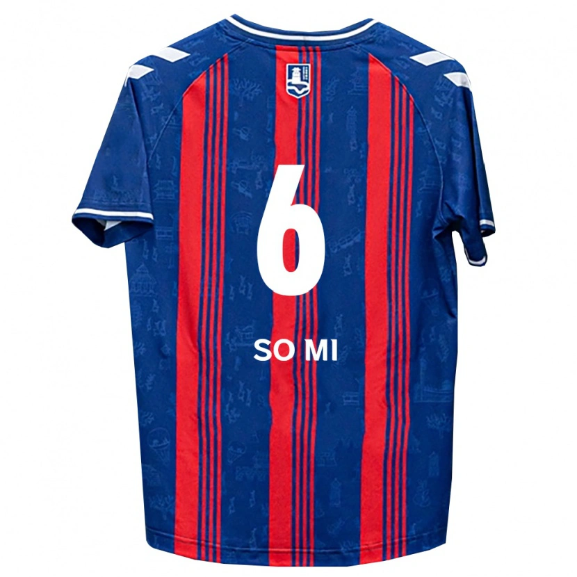 Danxen Kvinnor So-Mi Choi #6 Blå Röd Vit Hemmatröja Matchtröjor 2026/27 Tröjor T-Tröja