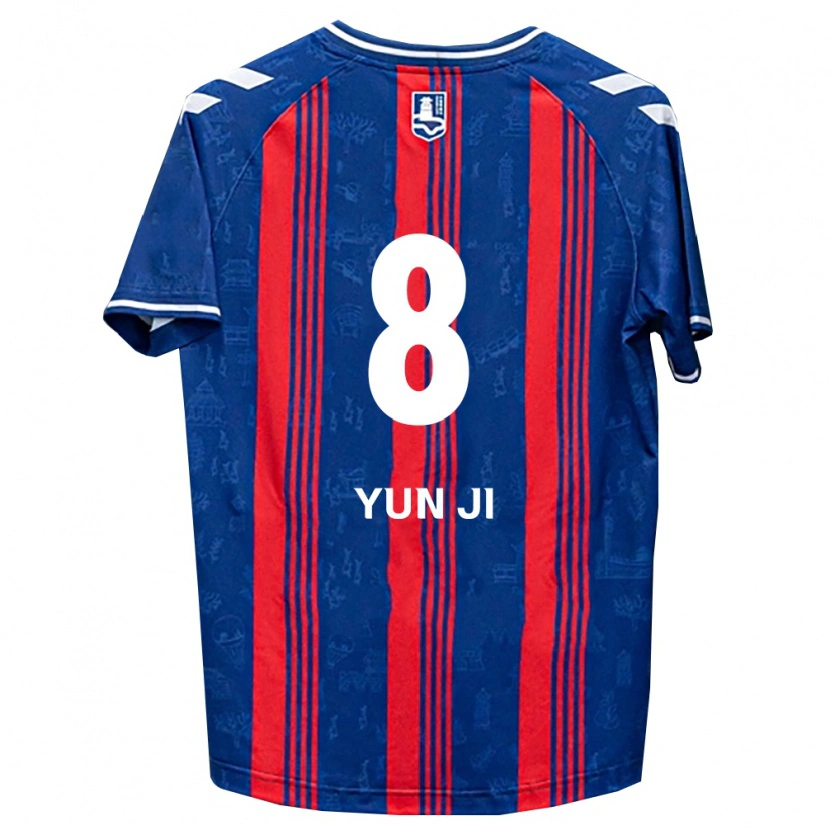 Danxen Kvinnor Yun-Ji Kim #8 Blå Röd Vit Hemmatröja Matchtröjor 2026/27 Tröjor T-Tröja