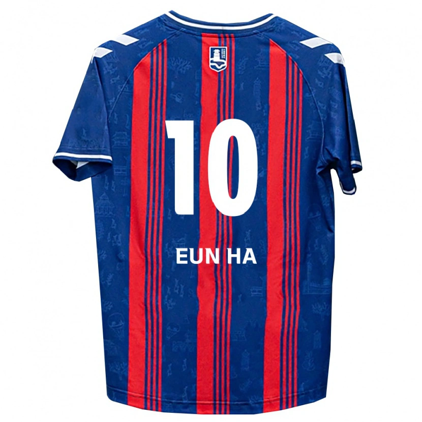 Danxen Kvinnor Eun-Ha Jeon #10 Blå Röd Vit Hemmatröja Matchtröjor 2026/27 Tröjor T-Tröja