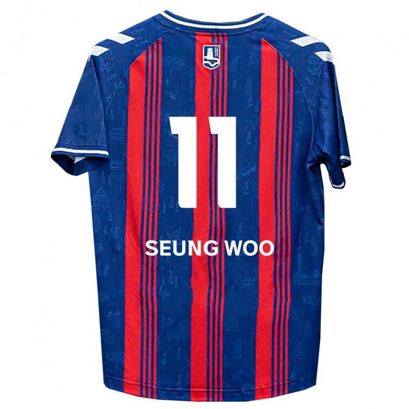 Danxen Kvinnor Seung-Woo Lee #11 Blå Röd Vit Hemmatröja Matchtröjor 2026/27 Tröjor T-Tröja