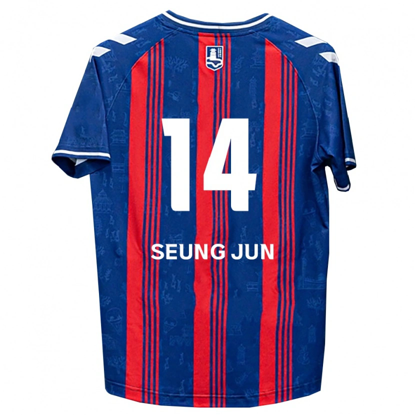 Danxen Kvinnor Seung-Jun Yeom #14 Blå Röd Vit Hemmatröja Matchtröjor 2026/27 Tröjor T-Tröja