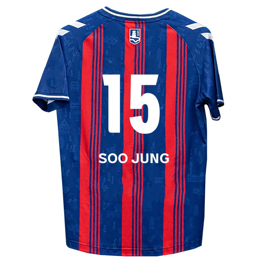 Danxen Kvinnor Soo-Jung Ryu #15 Blå Röd Vit Hemmatröja Matchtröjor 2026/27 Tröjor T-Tröja