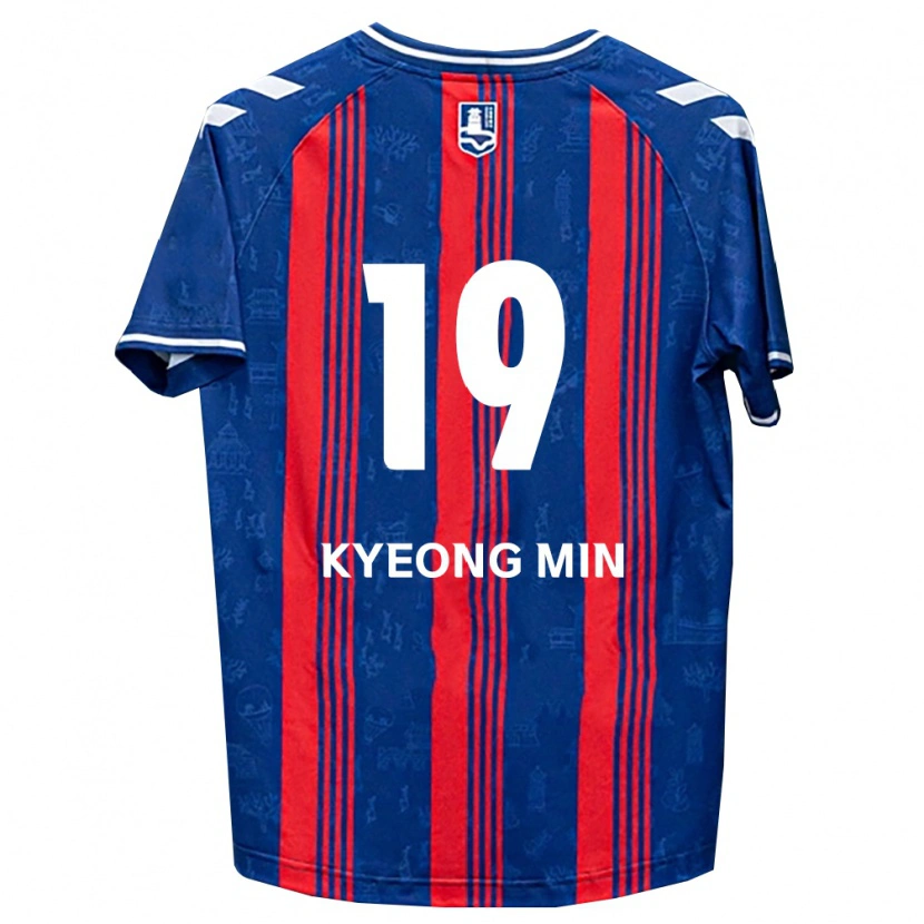 Danxen Kvinnor Kyeong-Min Kim #19 Blå Röd Vit Hemmatröja Matchtröjor 2026/27 Tröjor T-Tröja