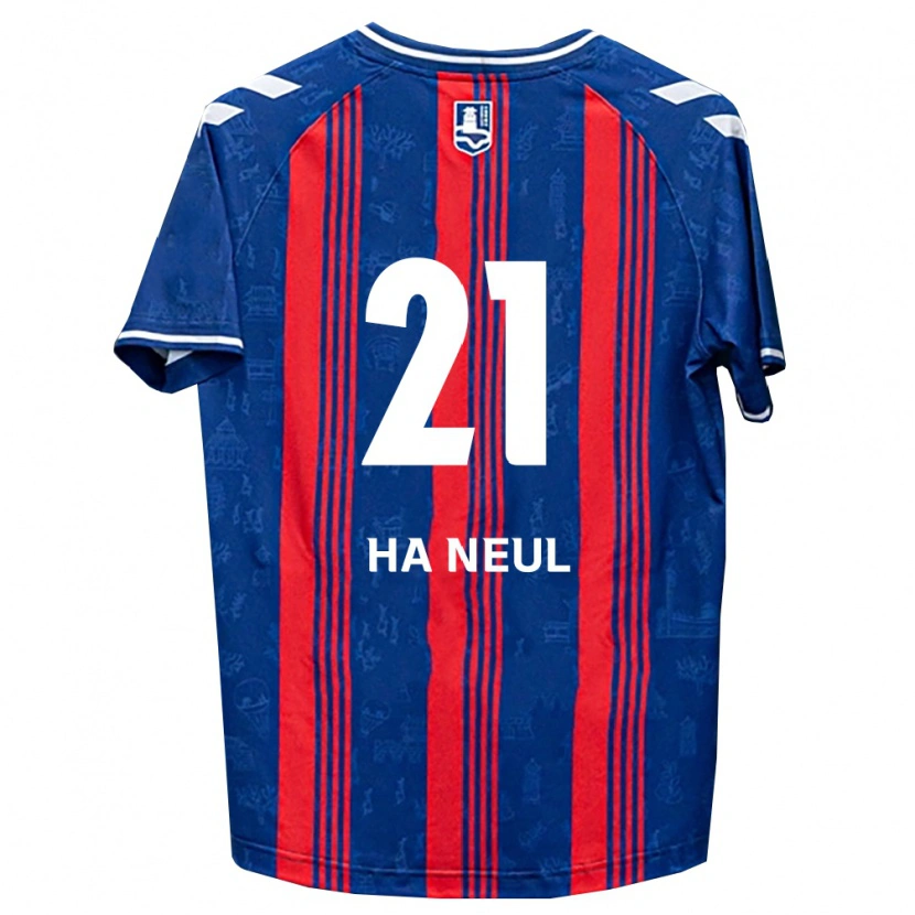 Danxen Kvinnor Ha-Neul Jeon #21 Blå Röd Vit Hemmatröja Matchtröjor 2026/27 Tröjor T-Tröja