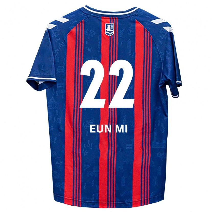 Danxen Kvinnor Eun-Mi Lee #22 Blå Röd Vit Hemmatröja Matchtröjor 2026/27 Tröjor T-Tröja