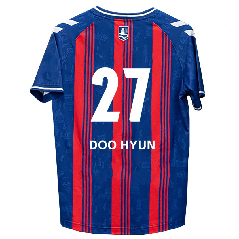 Danxen Kvinnor Doo-Hyun Jung #27 Blå Röd Vit Hemmatröja Matchtröjor 2026/27 Tröjor T-Tröja