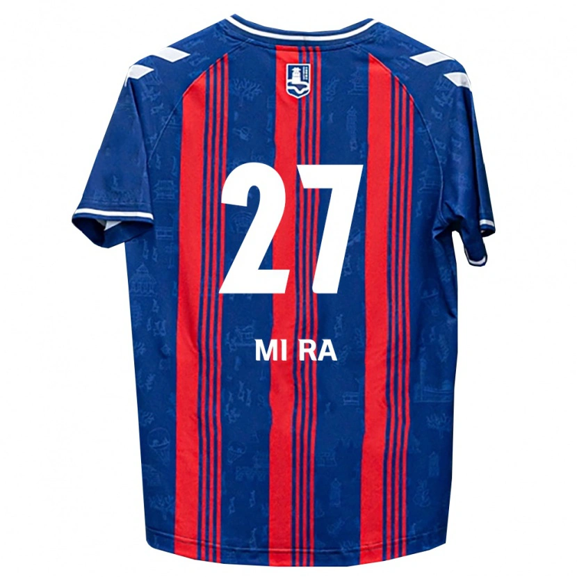 Danxen Kvinnor Mi-Ra Moon #27 Blå Röd Vit Hemmatröja Matchtröjor 2026/27 Tröjor T-Tröja