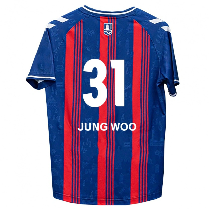 Danxen Kvinnor Jung-Woo Moon #31 Blå Röd Vit Hemmatröja Matchtröjor 2026/27 Tröjor T-Tröja