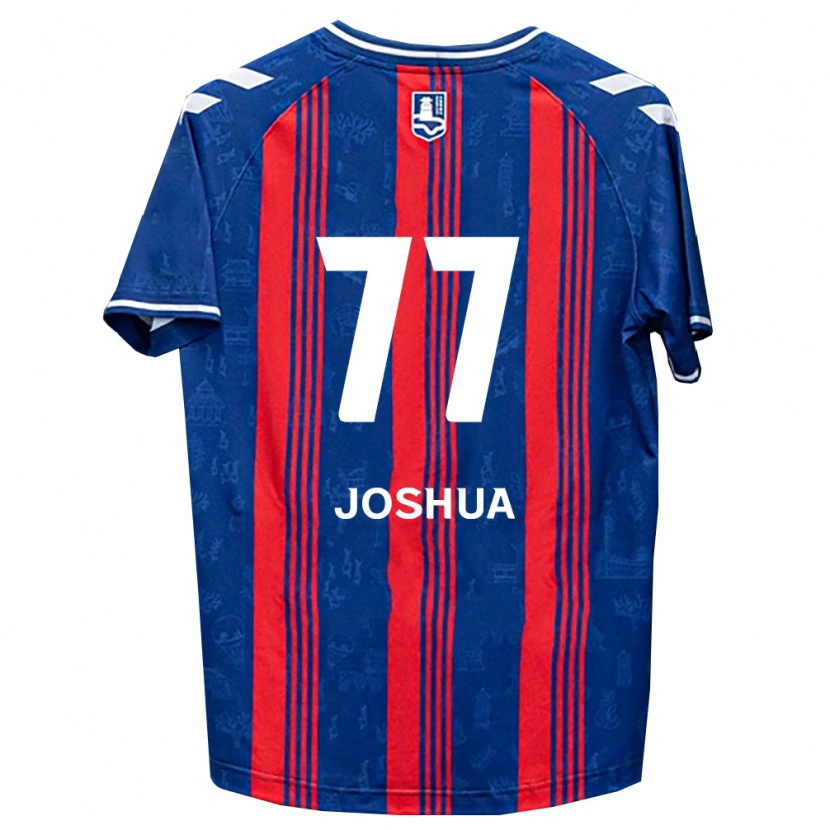 Danxen Kvinnor Joshua Eui-Jin Chung #77 Blå Röd Vit Hemmatröja Matchtröjor 2026/27 Tröjor T-Tröja