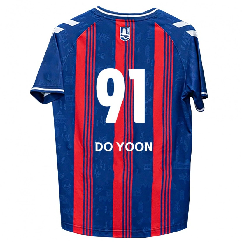 Danxen Kvinnor Do-Yoon Kim #91 Blå Röd Vit Hemmatröja Matchtröjor 2026/27 Tröjor T-Tröja