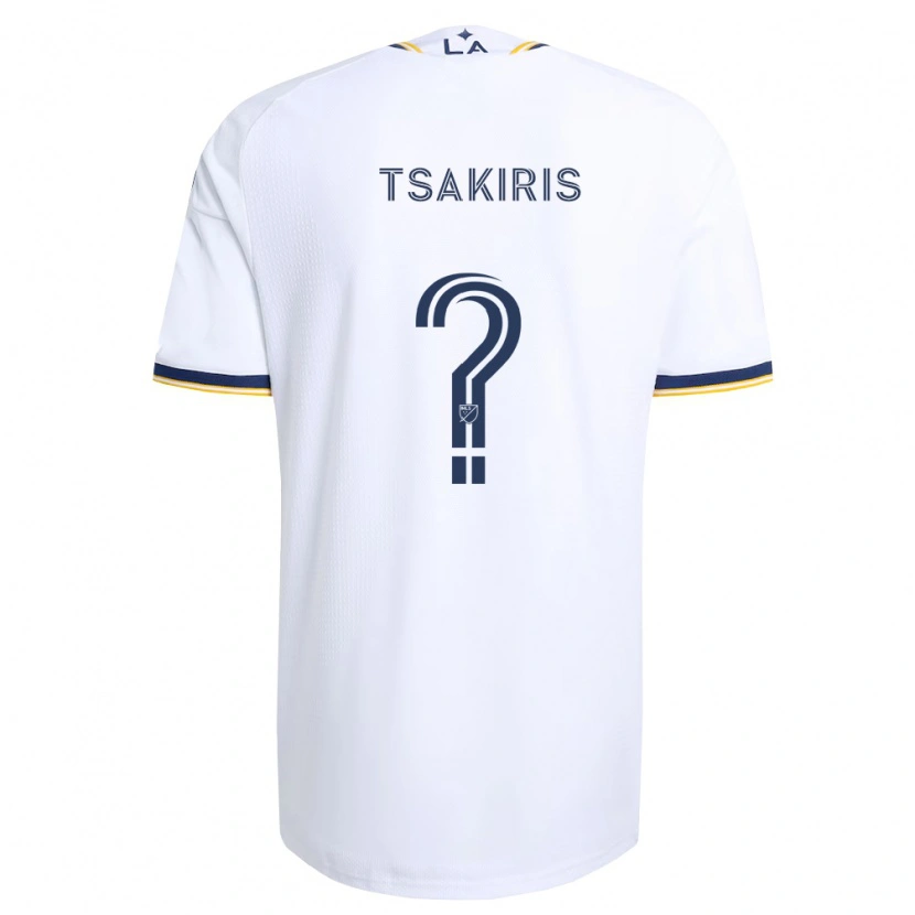 Danxen Kvinnor Mateo Tsakiris #0 Blå Gul Och Vit Hemmatröja Matchtröjor 2026/27 Tröjor T-Tröja
