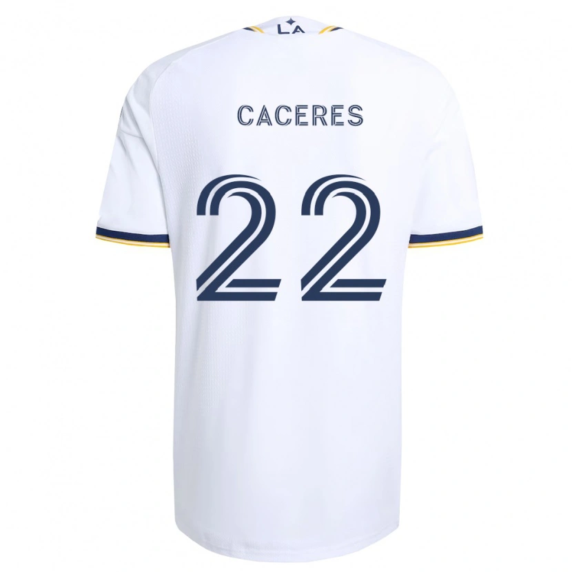 Danxen Kvinnor Martín Cáceres #22 Blå Gul Och Vit Hemmatröja Matchtröjor 2026/27 Tröjor T-Tröja