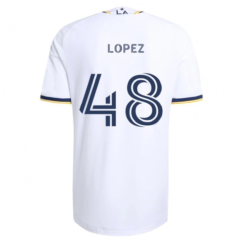 Danxen Kvinnor Diego López #48 Blå Gul Och Vit Hemmatröja Matchtröjor 2026/27 Tröjor T-Tröja