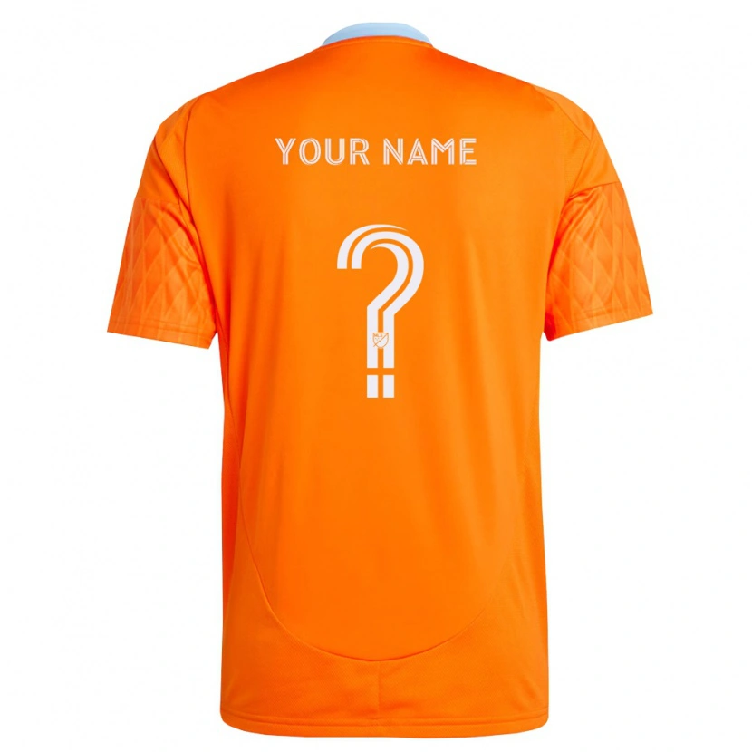 Danxen Kvinnor Ditt Namn #0 Orange Vit Hemmatröja Matchtröjor 2026/27 Tröjor T-Tröja