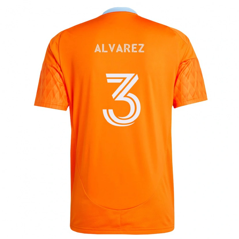 Danxen Kvinnor Santiago Alvarez #3 Orange Vit Hemmatröja Matchtröjor 2026/27 Tröjor T-Tröja