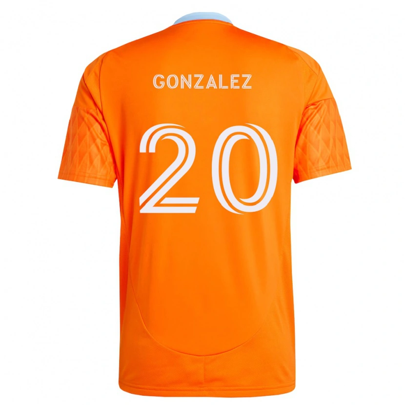 Danxen Kvinnor Christopher Gonzalez #20 Orange Vit Hemmatröja Matchtröjor 2026/27 Tröjor T-Tröja