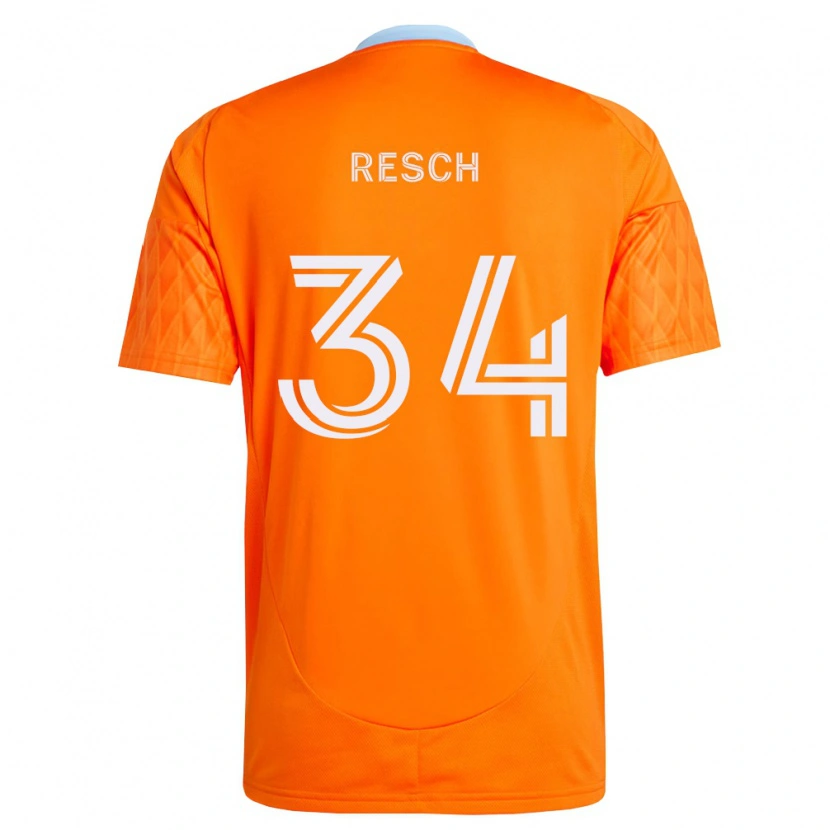 Danxen Kvinnor Agustin Resch #34 Orange Vit Hemmatröja Matchtröjor 2026/27 Tröjor T-Tröja
