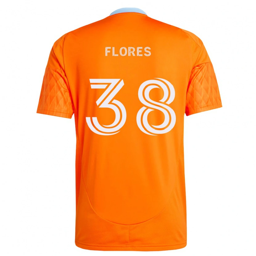 Danxen Kvinnor Omar Flores #38 Orange Vit Hemmatröja Matchtröjor 2026/27 Tröjor T-Tröja